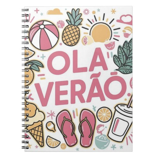 Olá Verão  / Hello Summer Notitieboek (Voorkant)