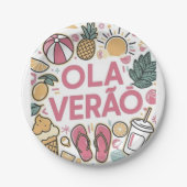 Olá Verão/Hello summer  Papieren Bordje (Voorkant)