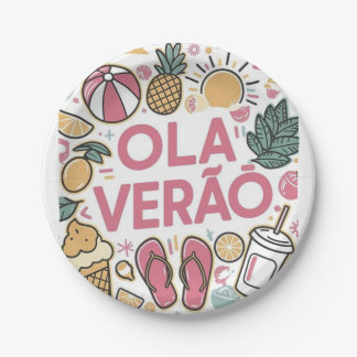 Olá Verão/Hello summer  Papieren Bordje