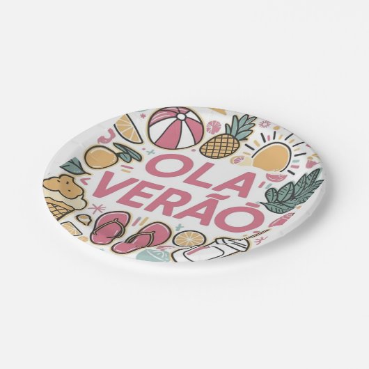 Olá Verão/Hello summer  Papieren Bordje (Gekanteld)