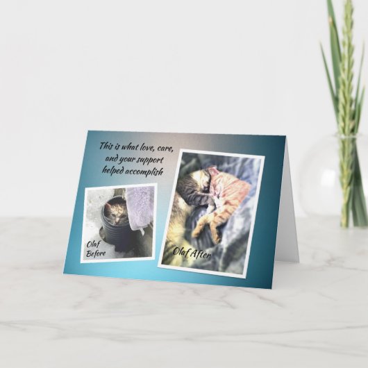 Olaf - Hartelijk dank Kaart (Voorkant)