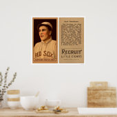 Olaf Henriksen Red Sox Baseball 1912 Poster (Keuken)