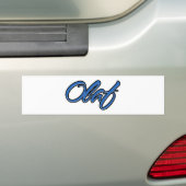 Olaf Name blue Aufkleber Sticker Autoaufkleber (Op auto)