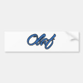 Olaf Name blue Aufkleber Sticker Autoaufkleber (Voorkant)