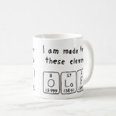 Olaf periodieke lijstnaam mok (Voorkant rechts)