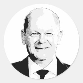 Olaf Scholz Ronde Sticker