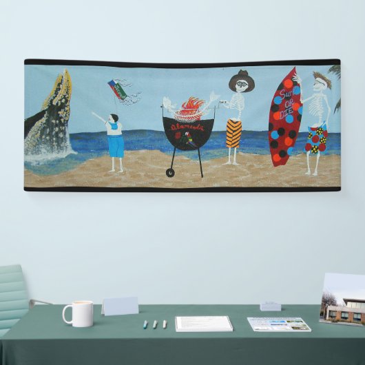 Olamendies muurschildering spandoek (Beurs)