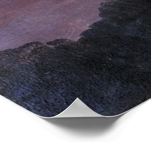 Olana in de wolken van de Frederic Edwin Church Poster (Hoek)