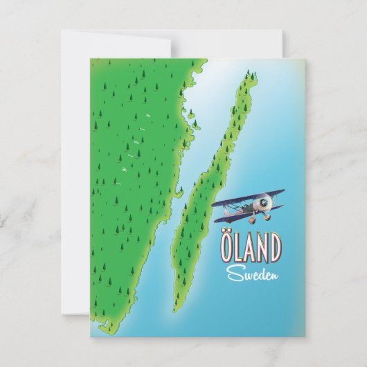 Öland Zweedse eilandkaart (Voorkant)