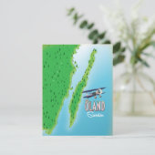 Öland Zweedse eilandkaart (Staand voorkant)