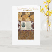 Olaudah vertelt quiano-altijd Uw Eigen Verhalen Kaart (Gele Bloem)