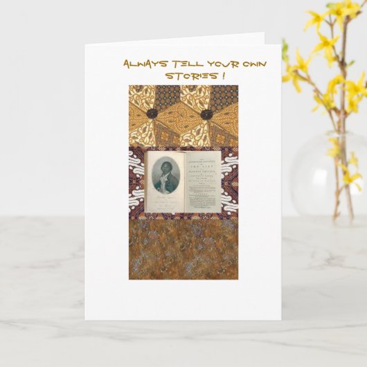 Olaudah vertelt quiano-altijd Uw Eigen Verhalen Kaart (Gele Bloem)