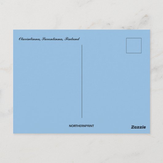 Olavinlinna Castle in Savonlinna Finland Briefkaart (Achterkant)