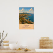 Olbia, Italië – Oude Reisposter Poster (Keuken)