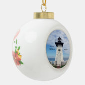 Olcott Lighthouse ball of snowflake ornament (Links)