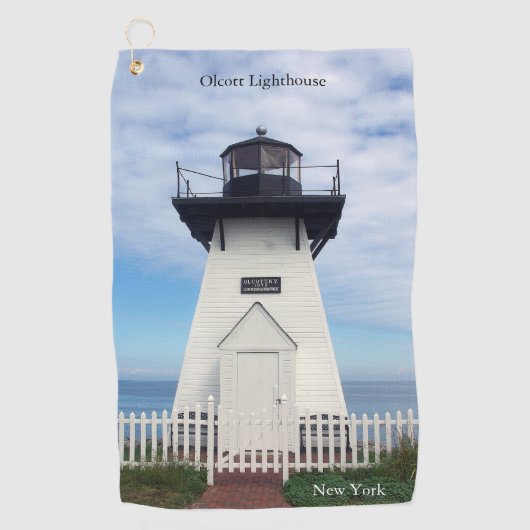 Olcott Lighthouse golfhanddoek (Voorkant)
