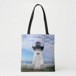 Olcott Lighthouse over de hele canvas tas