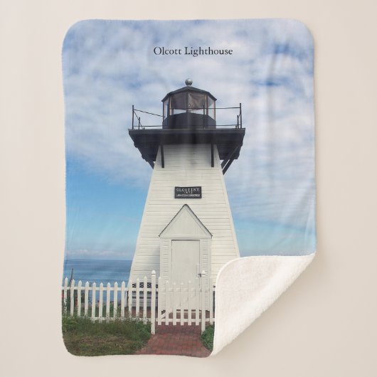 Olcott Lighthouse sherpa blanket Deken (Voorkant)