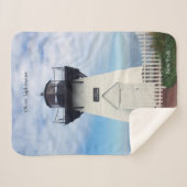 Olcott Lighthouse sherpa blanket Deken (Voorkant (horizontaal))