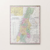 Old 1836 Historic State of Palestine Map Legpuzzel (Verticaal)