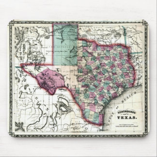 Old 1866 Texas Map Muismat