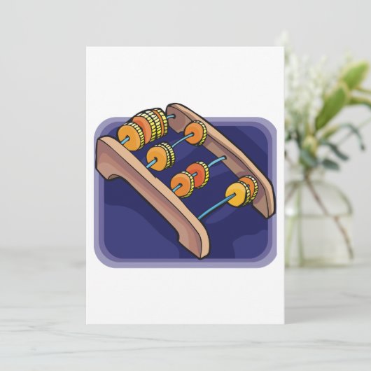 Old Abacus Kaart (Staand voorkant)