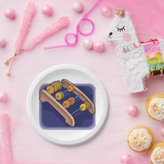 Old Abacus Papieren Bordje (Feest)