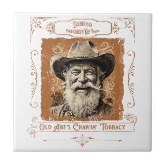 Old Abe's Chawin' Tobacy Tegeltje
