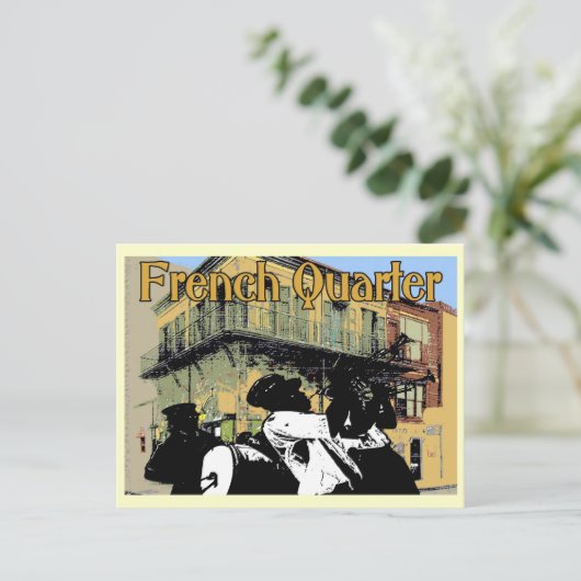 Old Absinthe House Brass Band, French Quarter, New Briefkaart (Staand voorkant)