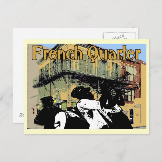 Old Absinthe House Brass Band, French Quarter, New Briefkaart (Voorkant / Achterkant)