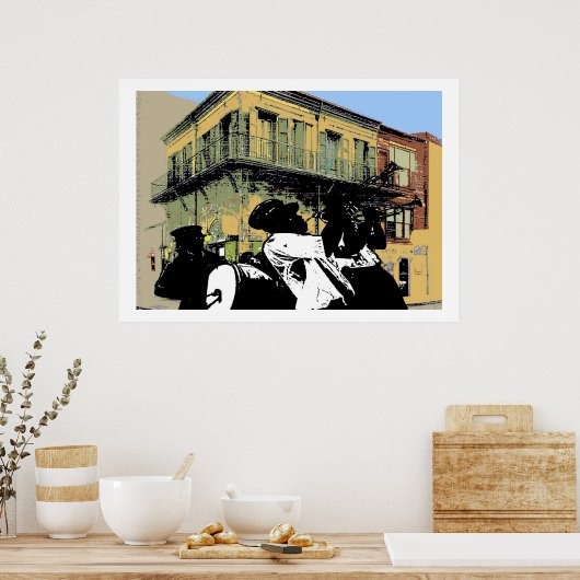 Old Absinthe House Brass Band Poster (Keuken)