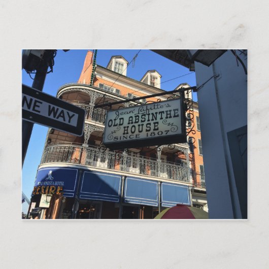 Old Absinthe House New Orleans Louisiana Souvenir Briefkaart (Voorkant)