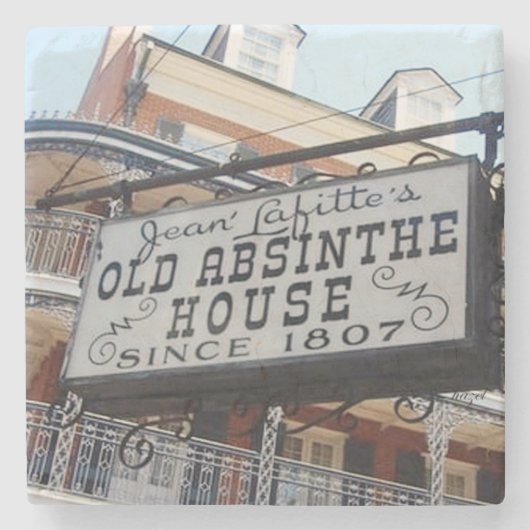 Old Absinthe House Onderzetter, New Orleans, Louis Stenen Onderzetter (Voorkant)