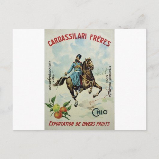 Old Advert Cardassilari Freres Briefkaart (Voorkant)