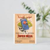 Old Advert Greece Mytilene Lesvos Olive Oil Briefkaart (Staand voorkant)