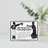 Old Advert Pommery Champagne Briefkaart (Staand voorkant)
