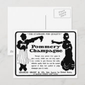 Old Advert Pommery Champagne Briefkaart (Voorkant / Achterkant)