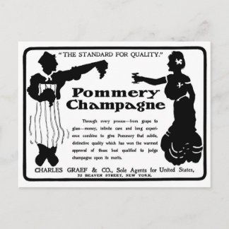 Old Advert Pommery Champagne Briefkaart