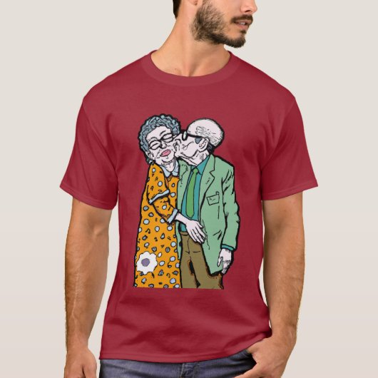 Old Age Happiness T-shirt (Voorkant)