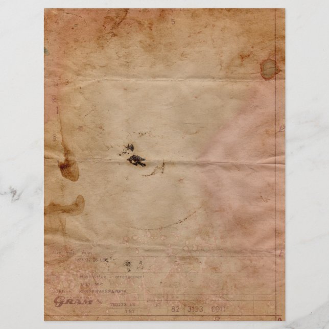 Old Aged Telegram Letterhead (Voorkant)