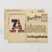 Old Alabama Postcard Briefkaart (Voorkant / Achterkant)