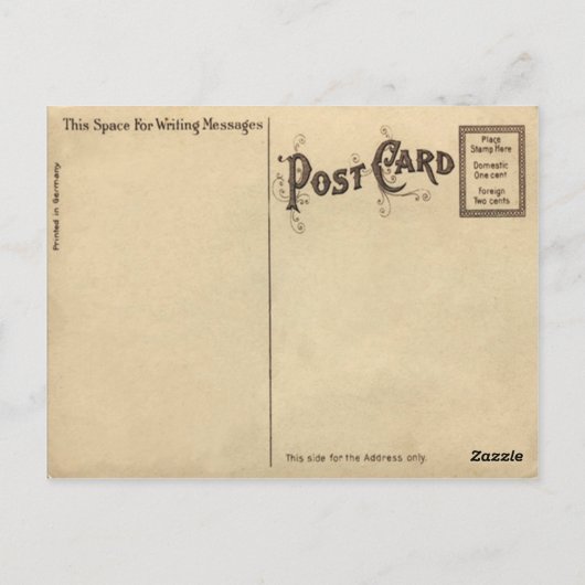 Old Alabama Postcard Briefkaart (Achterkant)