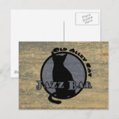 Old Alley Cat Jazz Bar Briefkaart (Voorkant / Achterkant)