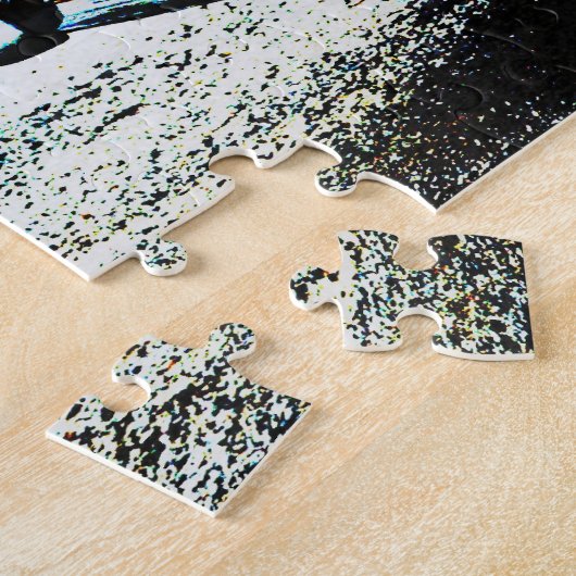 Old and Classic Red Car Art Puzzle Legpuzzel (Zijkant)