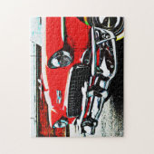 Old and Classic Red Car Art Puzzle Legpuzzel (Verticaal)