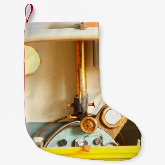 Old and dirty interior scratch build design of min kleine kerstsok (Voorkant)