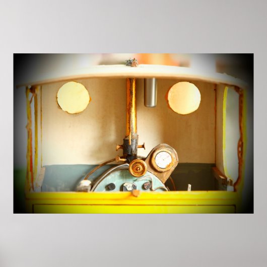 Old and dirty interior scratch build design poster (Voorkant)