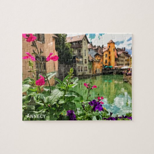 Old Annecy, Haute-Savoie, Franse Alpen Legpuzzel (Horizontaal)
