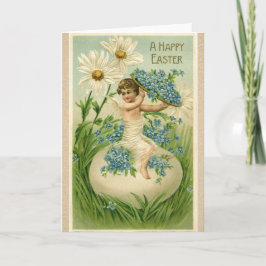 Old Antique Vintage Easter greetings Feestdagen Kaart