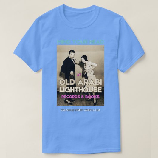 Old Arabi Lighthouse Records Boeken TShirt - 2 (Design voorkant)